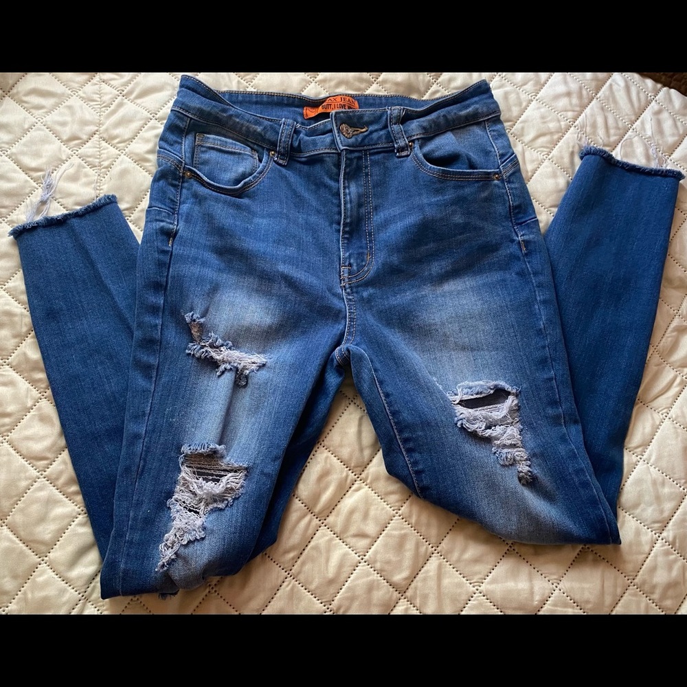 Wax Jean women’s distressed jeans